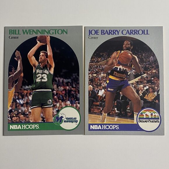 Vintage 1989 - 1990 NBA Hoops Basketball Cards Lot of 12 Cards - Picture 6 of 7